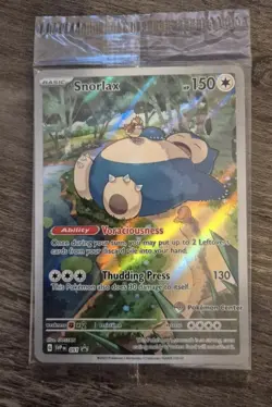 Pokemon TCG Snorlax SVP 051 Pokemon Center Stamped 151 ETB Promo Sealed - Image 1