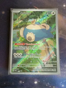 Pokemon TCG Snorlax SVP 051 Pokemon Center Stamped 151 ETB Promo Sealed - Image 1