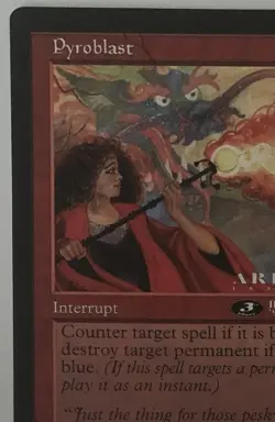 Magic The Gathering MTG PYROBLAST Promo 6x9 Oversize Jumbo Card! - Image 2