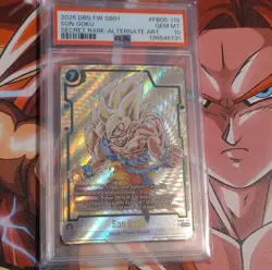 Dragon Ball Super Card Game 2025 Son Goku Secret Rare Alt Art FB05-119 PSA 10 - Image 1