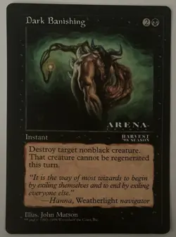 Magic The Gathering MTG DARK BANISHING Promo 6x9 Oversize Jumbo Card! - Image 1