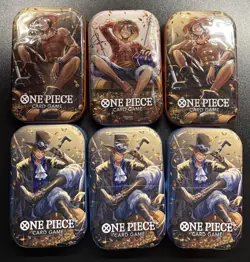 One Piece Card Game Mini-Tin Pack Vol.2 New Sealed. Lot of 6 - Image 1