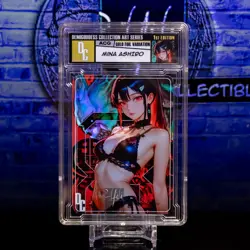 Mina Ashiro Waifu Card Encased Label Gold Foil Demigoddess Kaiju No. 8 SLAB ACG - Image 1