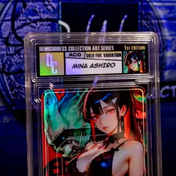 Mina Ashiro Waifu Card Encased Label Gold Foil Demigoddess Kaiju No. 8 SLAB ACG - Image 3