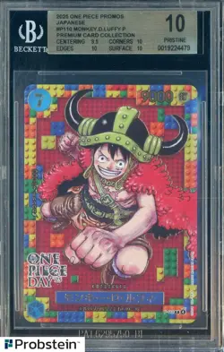 2025 One Piece Promos JPN P110 Monkey D. Luffy Premium Card BGS 10 PRISTINE - Image 1
