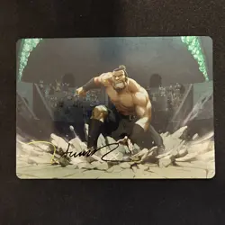 The Boulder, Ready To Rumble Art Card (Gold Stamped Signature) MTG ATLA | NEW NM - Image 1