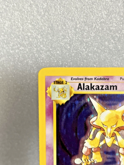 Pokemon TCG Alakazam Base Set Holo Card 1/102 Unlimited Rare LP- See Photos - Image 5