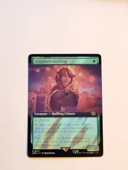 Delighted Halfling (Extended Art) (Surge Foil) Foil - Image 1