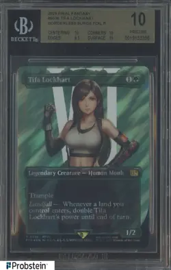 2025 MTG Final Fantasy Borderless Surge Foil #0536 Tifa Lockhart BGS 10 PRISTINE - Image 1