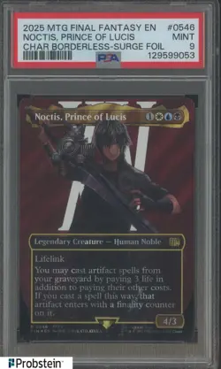 2025 MTG Final Fantasy Borderless Surge Foil #0546 Noctis Prince of Lucis PSA 10 - Image 1