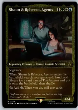 Shaun & Rebecca, Agents (Foil Etched) Universes Beyond: Assassin's Creed 247 - Image 1