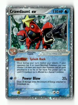 Crawdaunt ex Ultra Rare Holo Holon Phantoms 99/110 HP Pokemon TCG - Image 1