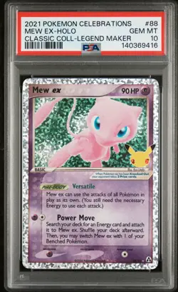 PSA 10 - MEW EX HOLO - 88 CELEBRATIONS CLASSIC COLLECTION POKEMON - Image 1
