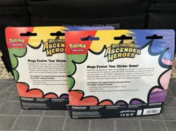 Lot of 2 Pokemon Ascended Heroes Promo Sticker 3 Pack Blisters - Sealed 1 Each - Image 2