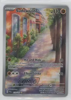 Sudowoodo Illustration Rare Pokemon Scarlet & Violet Paldea Evolved SV02 #219 - Image 1