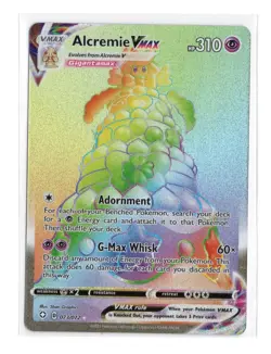 Alcremie VMax 073/072 Pokemon Shining Fates Holo Full Art Secret Rare TCG - Image 1