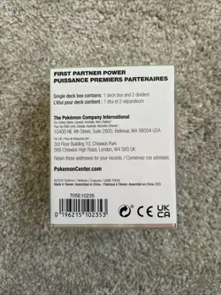Pokemon Center SEALED First Partner Power Deck Box - Starters - Image 2