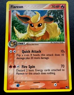 Flareon 2/17 LP Holo Rare Vintage Pop Series 3 Pokemon League Promo! - Image 1