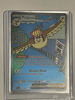 Pokemon TCG Pidgeot EX 225/197 Obsidian Flames Special Illustration Rare NM - Image 1