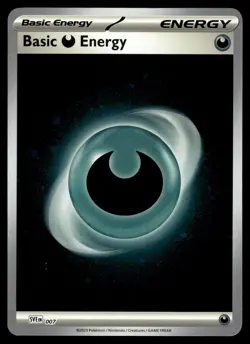 BASIC DARKNESS ENERGY - 007 Scarlet & Violet Energies Pokemon Cosmo Holo NM - Image 1