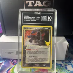 TAG 10 GEM MINT UMBREON GOLD STAR 17 2021 Pokemon Celebrations psa - Image 1