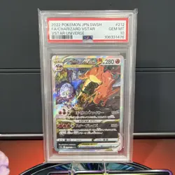 2022 POKEMON JAPANESE SWSH VSTAR UNIVERSE #212 FA CHARIZARD VSTAR PSA 10 - Image 1