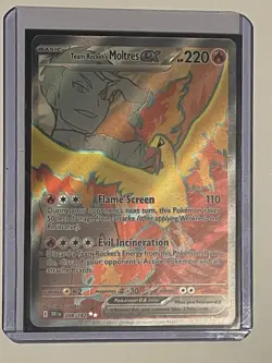 Pokemon TCG Team Rockets Moltres EX#208/182 Destined Rivals Full Art NM - Image 1