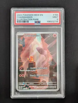 Charmander 168/165 Scarlet & Violet 151 Illustration Rare PSA 9 Pokemon TCG - Image 2