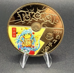 Pikachu 1996 Pokemon GO Challenge Coin Japan Limited Ed. 24kt Gold Plated - Image 1