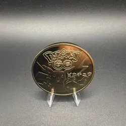 Pikachu 1996 Pokemon GO Challenge Coin Japan Limited Ed. 24kt Gold Plated - Image 2