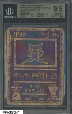 1999-02 Pokemon Promo Pokemon Movie 2000 Ancient New Holo BGS 9.5 GEM MINT - Image 1