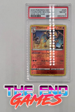 2020 Pokemon swsh charizard rev.foil vid voltage PSA 8 HOT SALE! - Image 1