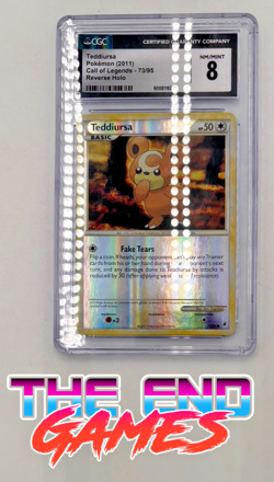 Reverse Holo Teddiursa #73/95 Common Call of Legends Pokemon CGC 8 HOT SALE! - Image 1