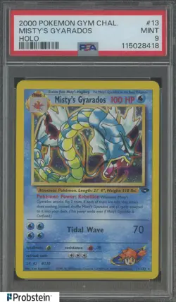 2000 Pokemon Gym Challenge #13 Misty's Gyarados Holo PSA 9 MINT - Image 1