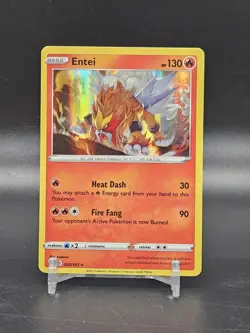 Pokemon TCG Entei #020/163 Holo Rare SW05:Battle Styles NM - Image 1