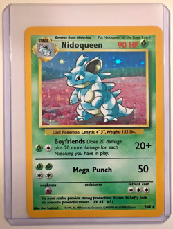 Pokemon Jungle Nidoqueen 7/64 Foil Holo Rare No Symbol WOTC NMM Unplayed 1999 - Image 2