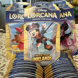 Disney Lorcana TCG Into the Inklands Sleeved Booster Pack X 1 NEW SEALED - Image 2