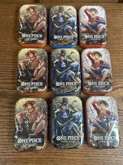 One Piece: Tin Pack Set Vol. 2 - Lot Of 9 Tins - Factory Sealed - Image 1