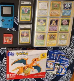 200+ Vintage Pokemon Card Lot WOTC 90s 00s Holo 1st E Graded Gameboy Red *+BONUS - Image 1