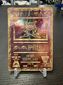 Pokemon TCG Ancient Mew Holo Promo Hieroglyphic 1998 Nintendo DMG - Image 1