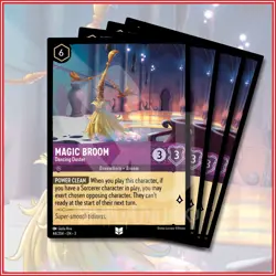 Disney Lorcana TCG: MAGIC BROOM - DANCING DUSTER Into The Inklands x4 Uncommon - Image 1