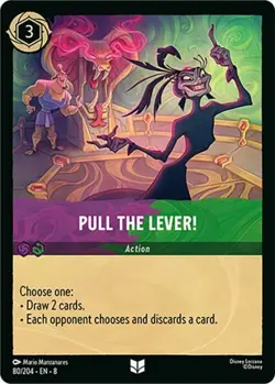 4x Pull the Lever! - 80/204 - Uncommon NM-Mint Disney Lorcana: Reign of Jafar Lo - Image 1