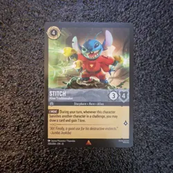 Stitch Alien Troublemaker - 200/204 - Rare - Disney Lorcana - Image 1