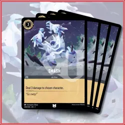Disney Lorcana TCG: SMASH x4 | the First Chapter Uncommon *IN STOCK* - Image 1