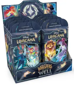 Disney Lorcana Whispers in the Well Starter Deck Display X8 Decks Sealed - Image 1