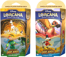 Lorcana Into the Inklands Starter Decks Amber/Emerald & Ruby/Sapphire Sealed - Image 1