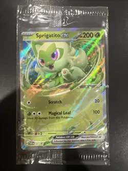 Pokemon TCG Sprigatito ex SVP 087 2024 Scarlet & Violet Sealed Black Star Promo - Image 1