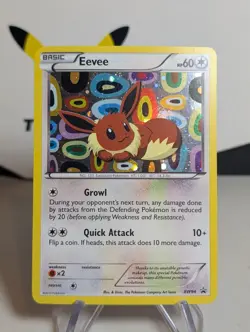 Pokemon Eevee TCG Black White Holo Promo Card BW94 LP+ - Image 1