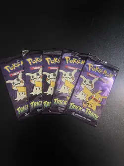 Lot of 5 Pokemon TCG Trick or Trade BOOster Bundle Sealed Packs -Halloween Cards - Image 1