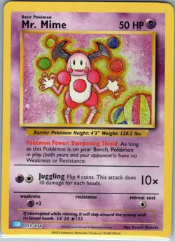 Mr. Mime 013/034 Holo Trading Card Game Classic - Pokemon Card - NM - Image 1